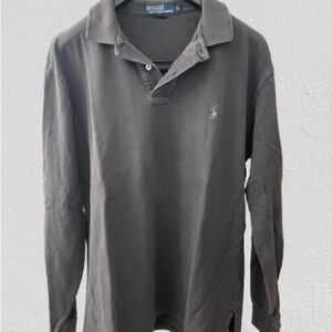 Ralph Lauren Black Long Sleeve Polo Shirt